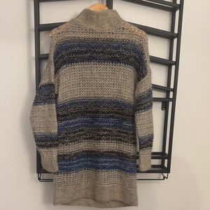BCBGMaxAzria Multicolor Knit Turtleneck Sweater